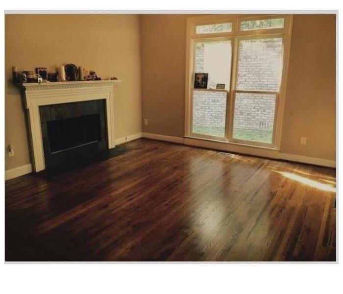 newly installed flooring in a living room